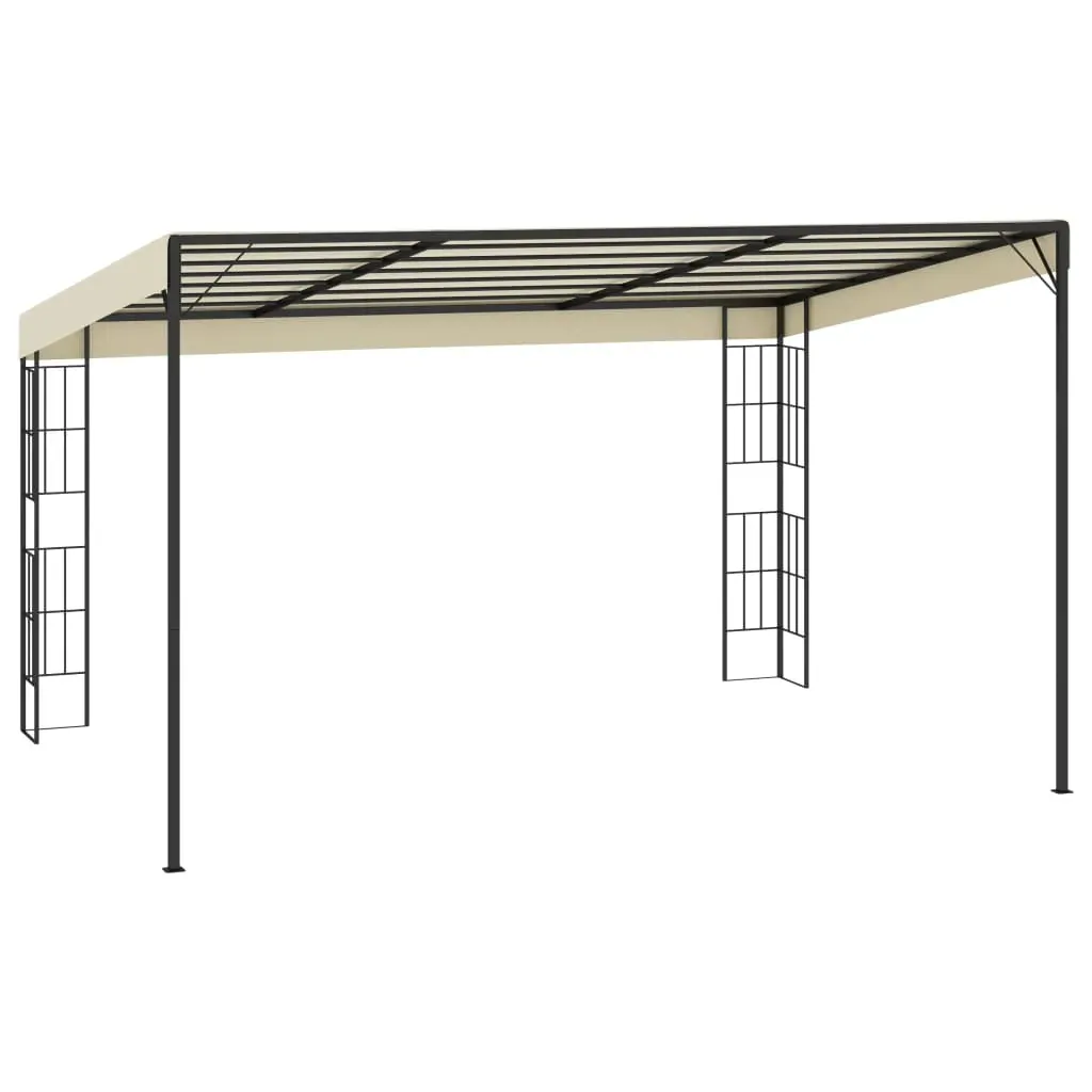 Wall-mounted Gazebo 3x4 m Cream Fabric Price