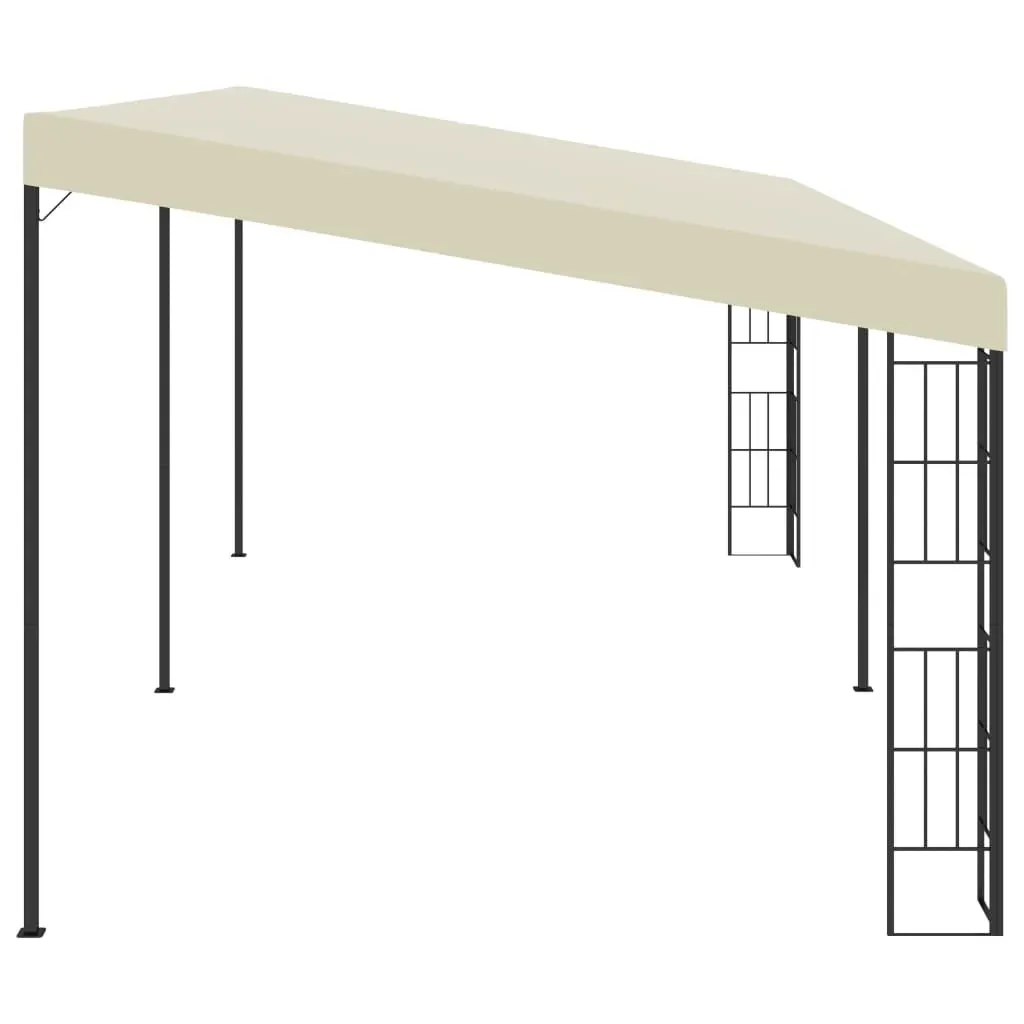 Wall-mounted Gazebo 3x6 m Cream Fabric Price