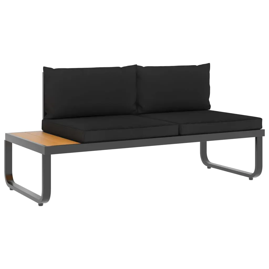 4 Piece Garden Corner Sofa Set with Cushions Aluminium and WPC Price