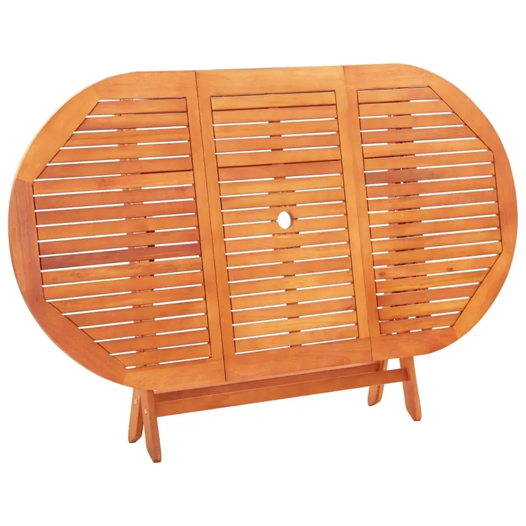 Folding Garden Table 160x85x74 cm Solid Eucalyptus Wood Price
