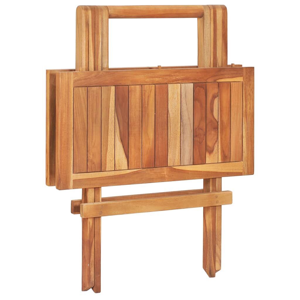 3 Piece Folding Bistro Set Solid Teak Wood Price
