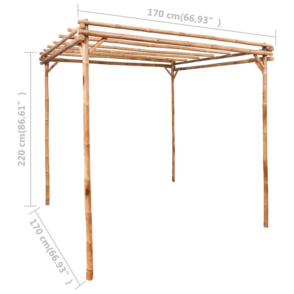 Pergola Bamboo 170x170x220 cm Price