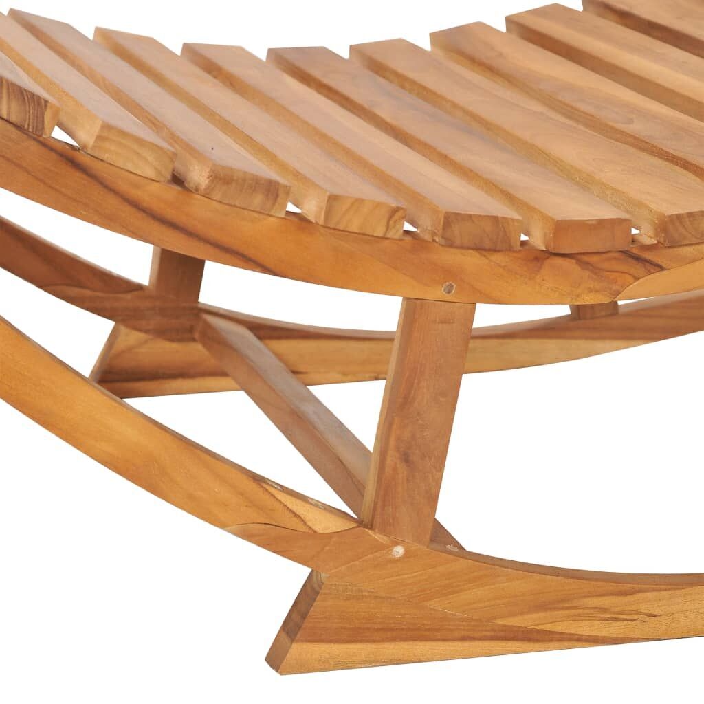 Rocking Sunlounger Solid Teak Wood Price