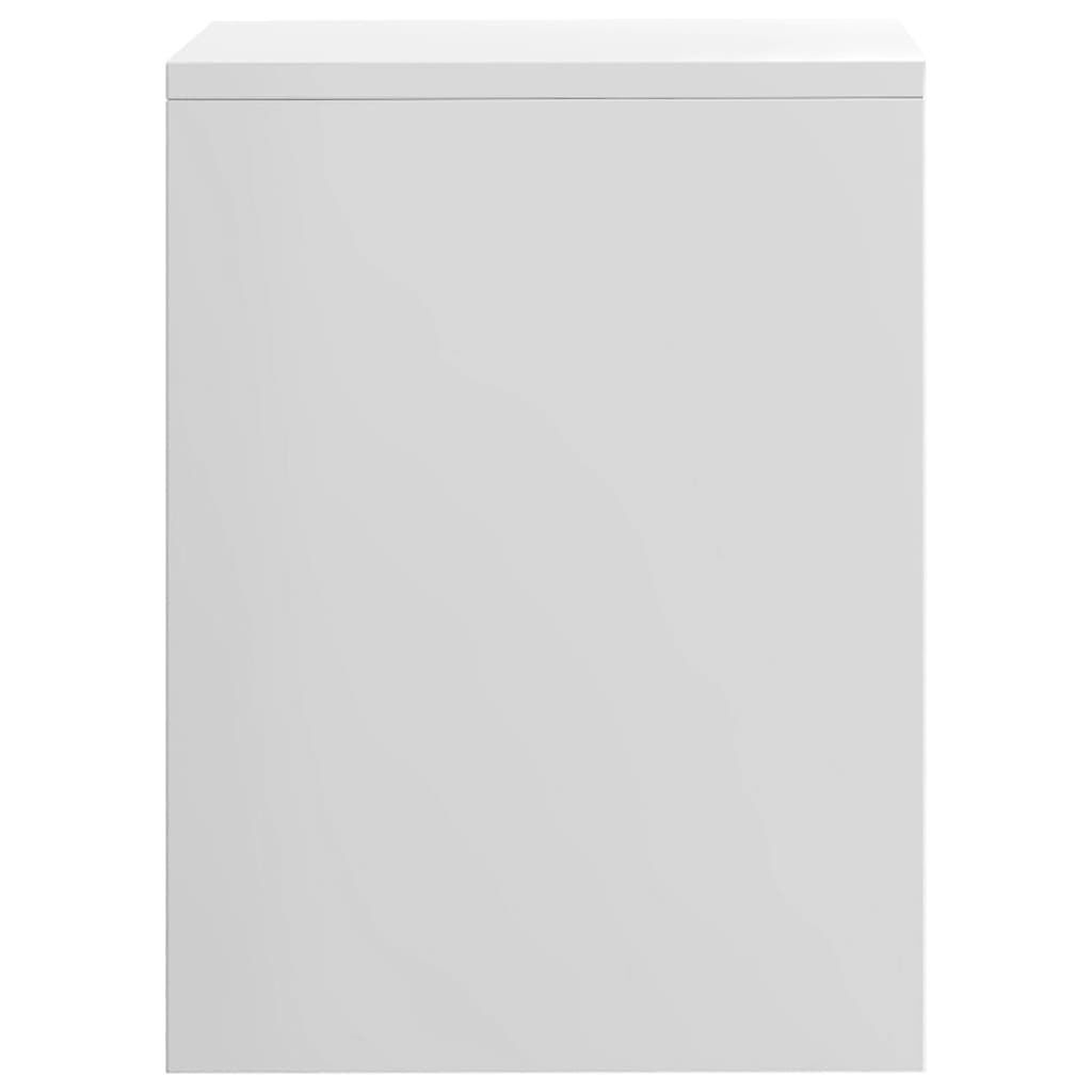 Bedside Cabinet High Gloss White 40x30x40 cm Engineered Wood Price