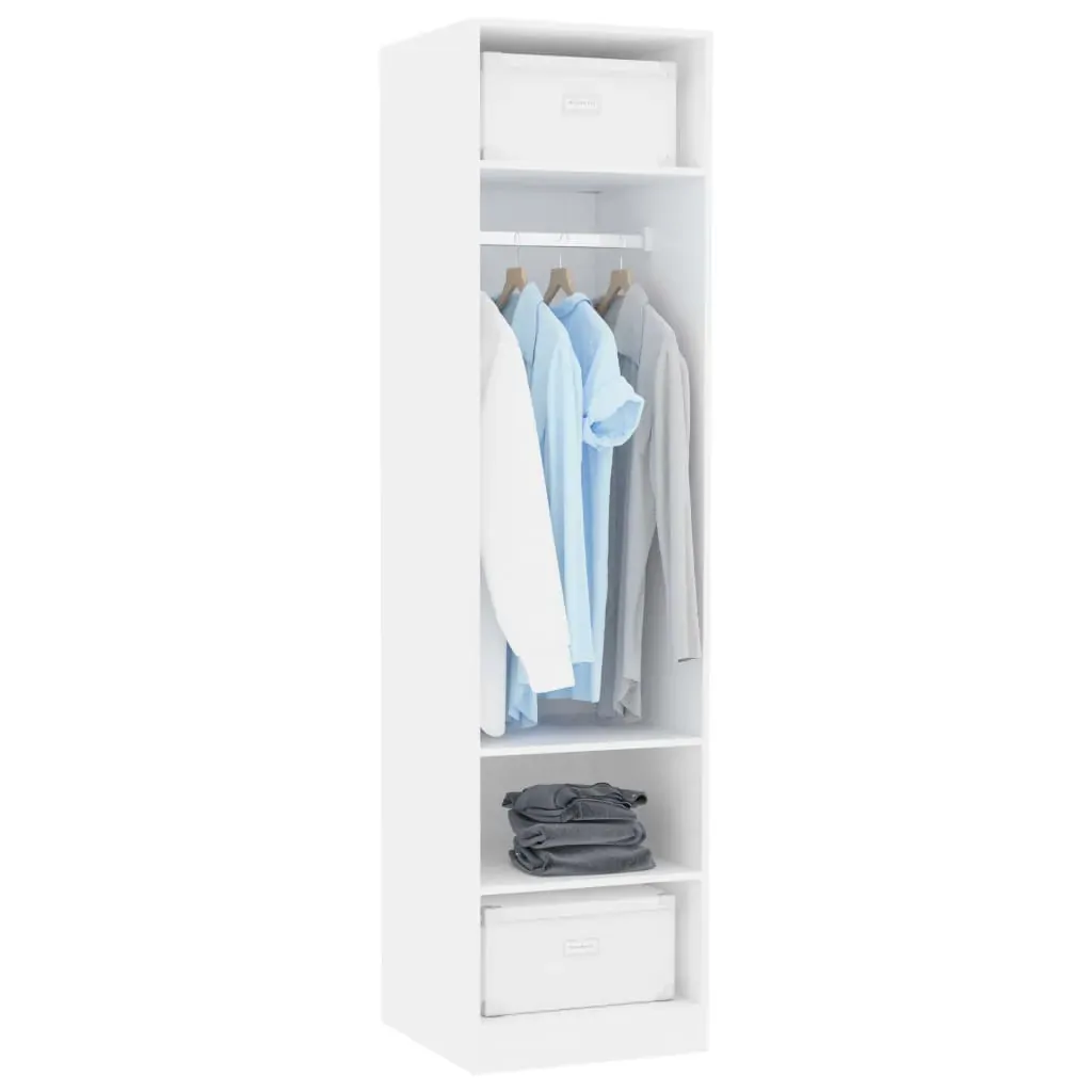 Wardrobe White 50x50x200 cm Engineered Wood Price