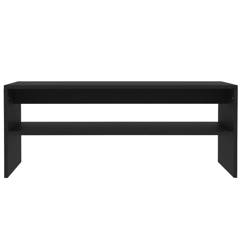 Coffee Table Black 100x40x40 cm Engineered Wood Price
