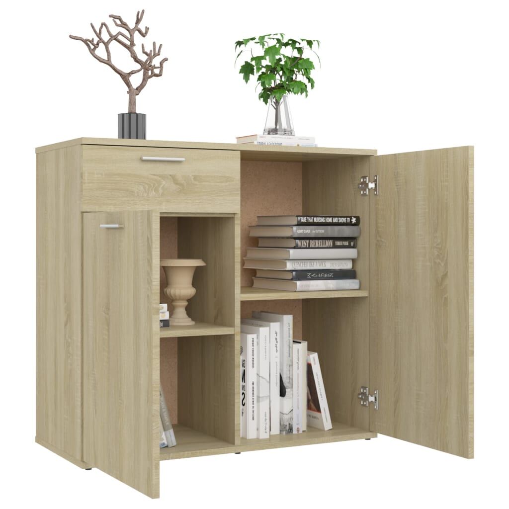 Sideboard Sonoma Oak 80x36x75 cm Engineered Wood Price