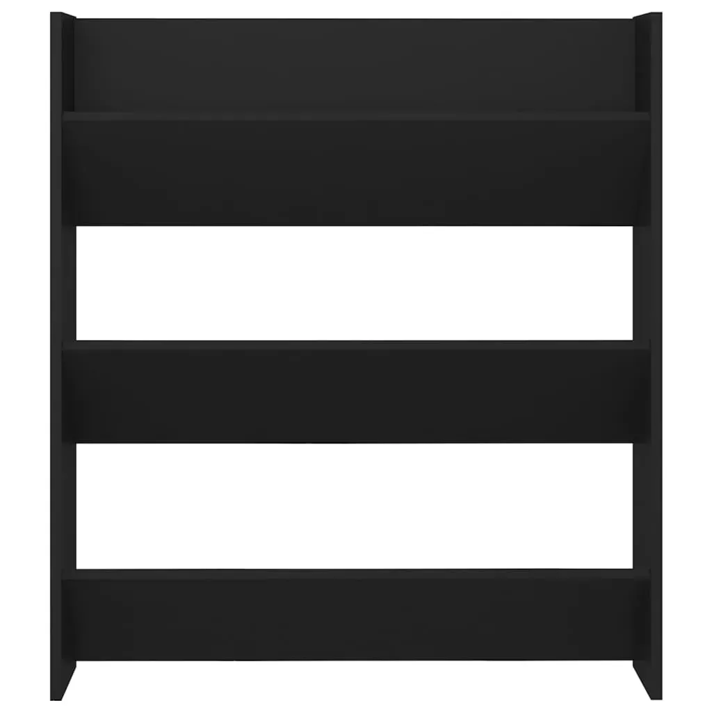 Wall Shoe Cabinet Black 80x18x90 cm Engineered Wood Price