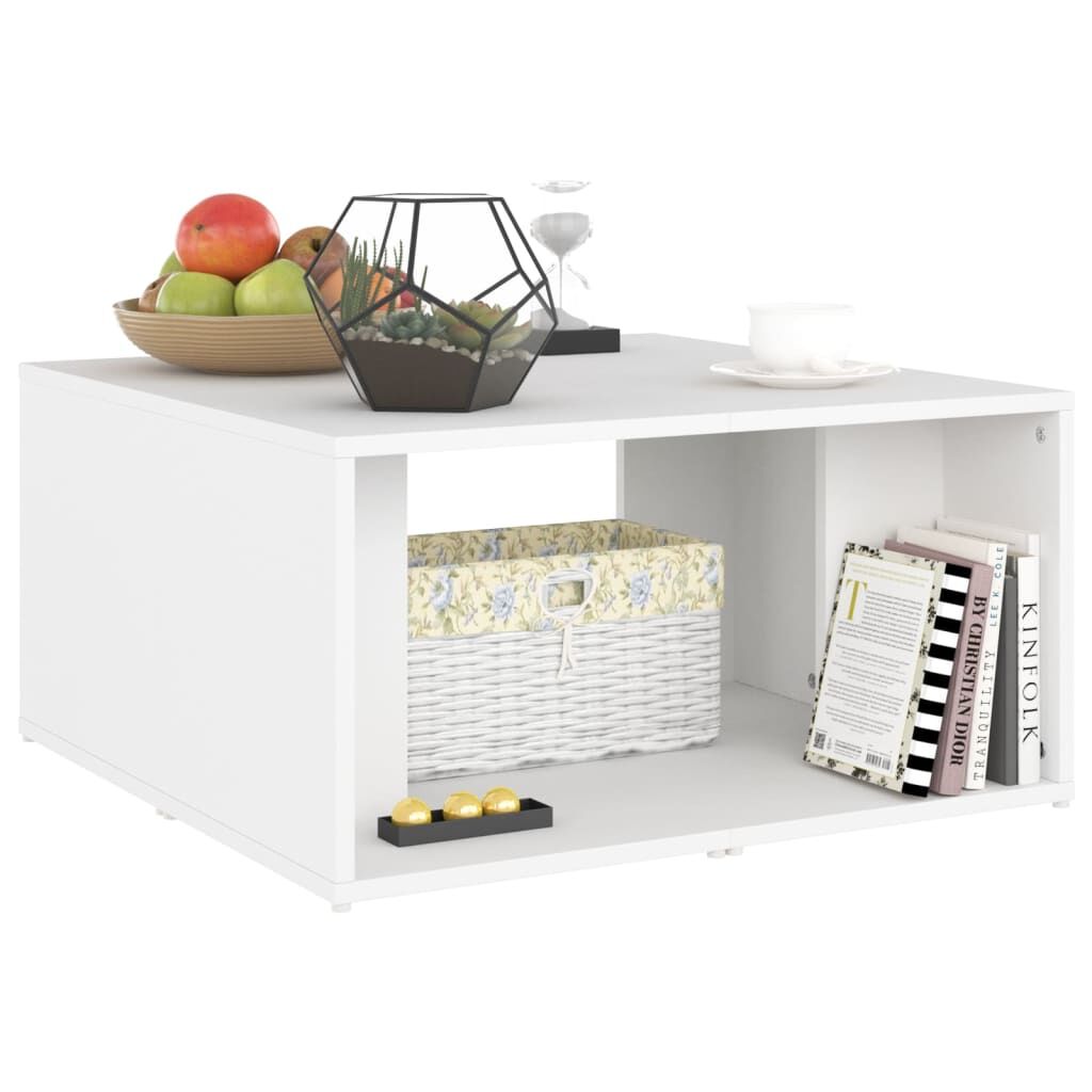 Coffee Tables 4 pcs White 33x33x33 cm Engineered Wood Price