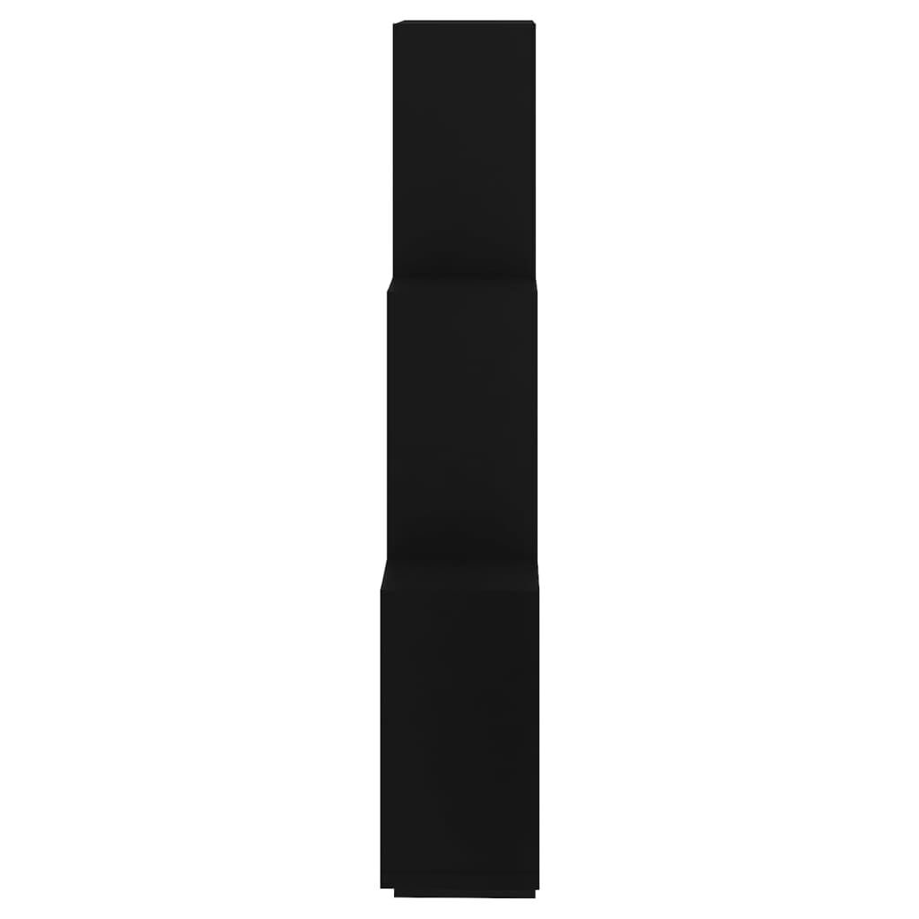 Wall Cube Shelf Black 78x15x93 cm Engineered Wood Price