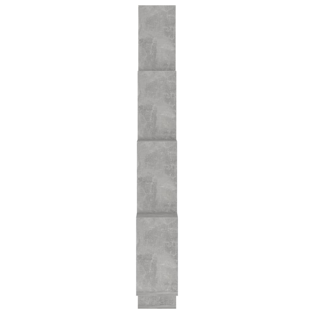 Wall Cube Shelf Concrete Grey 90x15x119 cm Engineered Wood Price