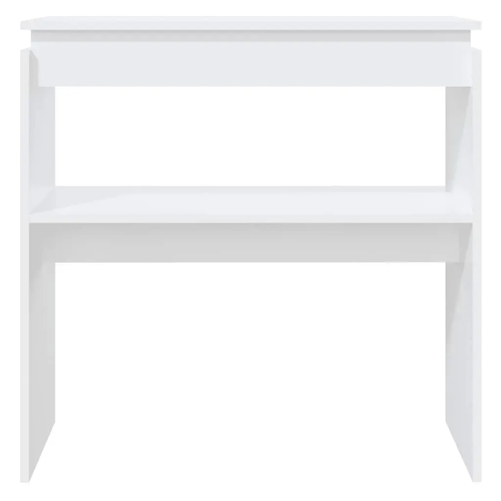 Console Table White 80x30x80 cm Engineered Wood Price