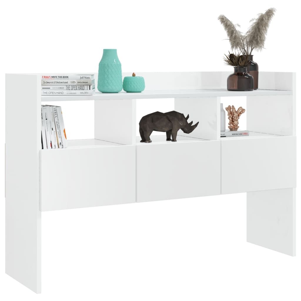 Sideboard High Gloss White 105x30x70 cm Engineered Wood Price