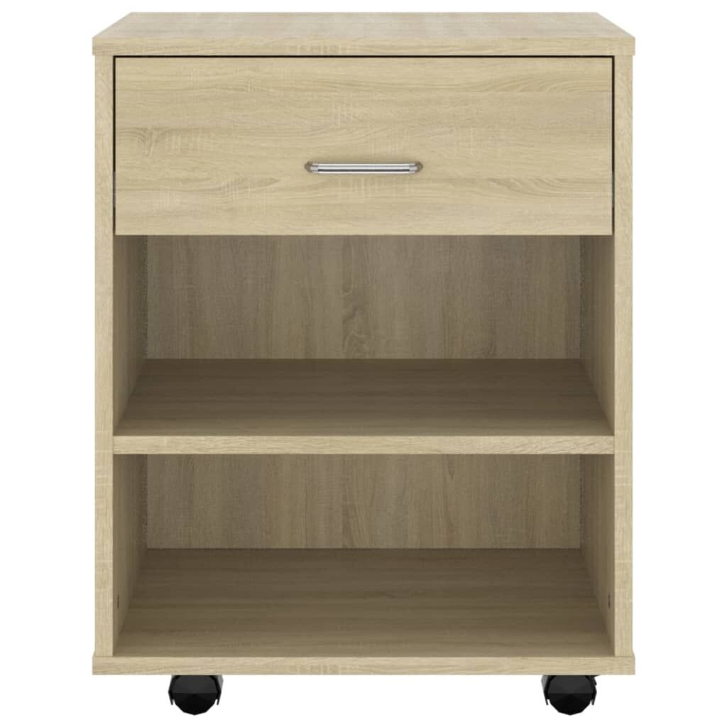 Rolling Cabinet Sonoma Oak 46x36x59 cm Engineered Wood Price