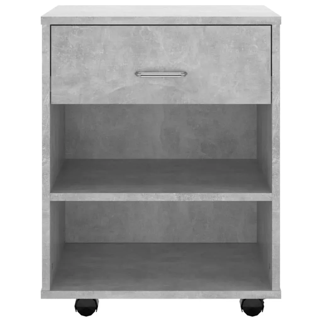 Rolling Cabinet Concrete Grey 46x36x59 cm Engineered Wood Price