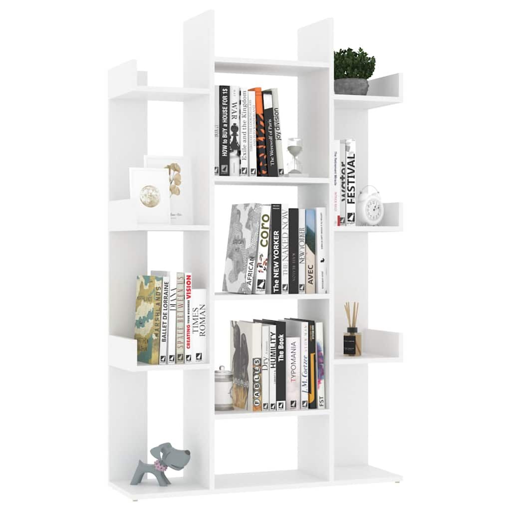 Book Cabinet White 86x25.5x140 cm Engineered Wood Price