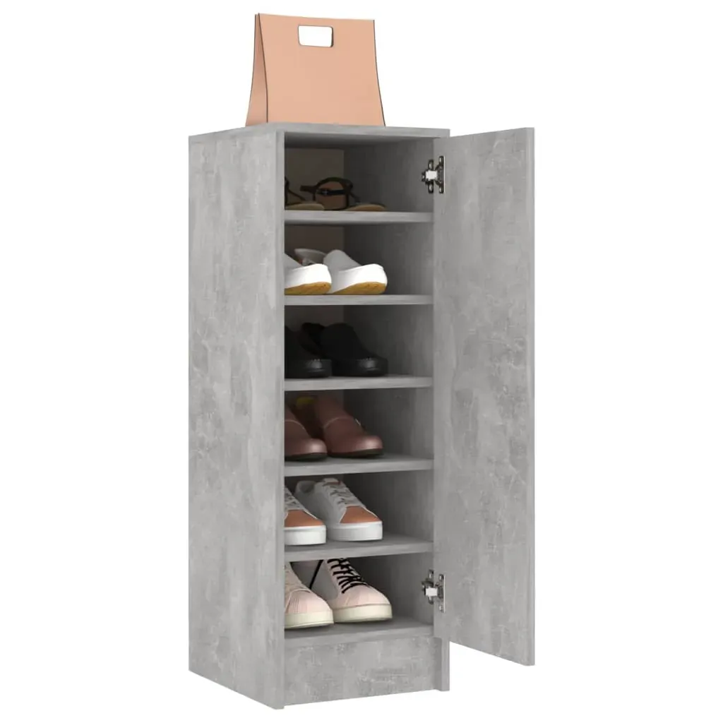 Shoe Cabinet Concrete Grey 32x35x92 cm Engineered Wood Price