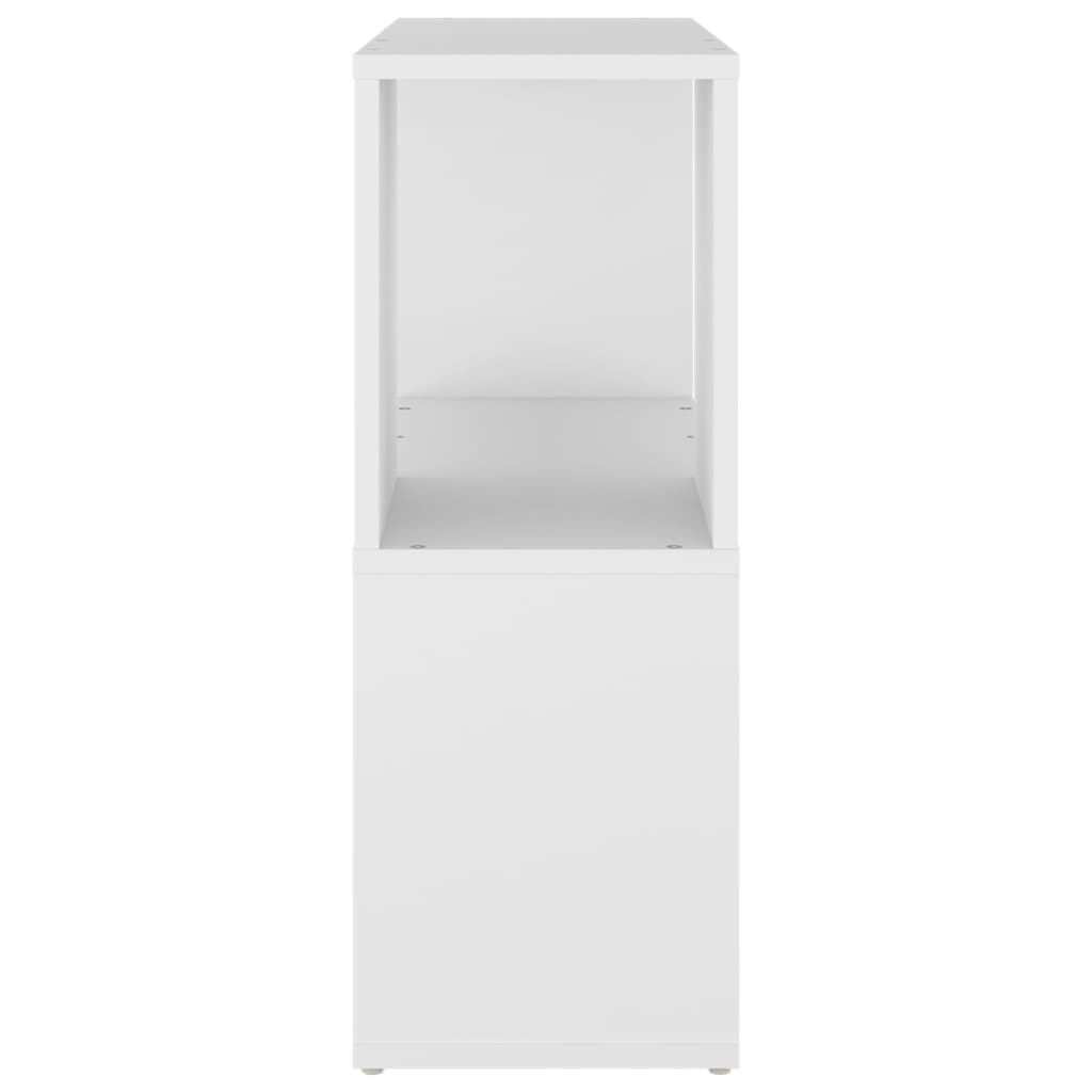 Book Cabinet White 60x24x63 cm Engineered Wood Price