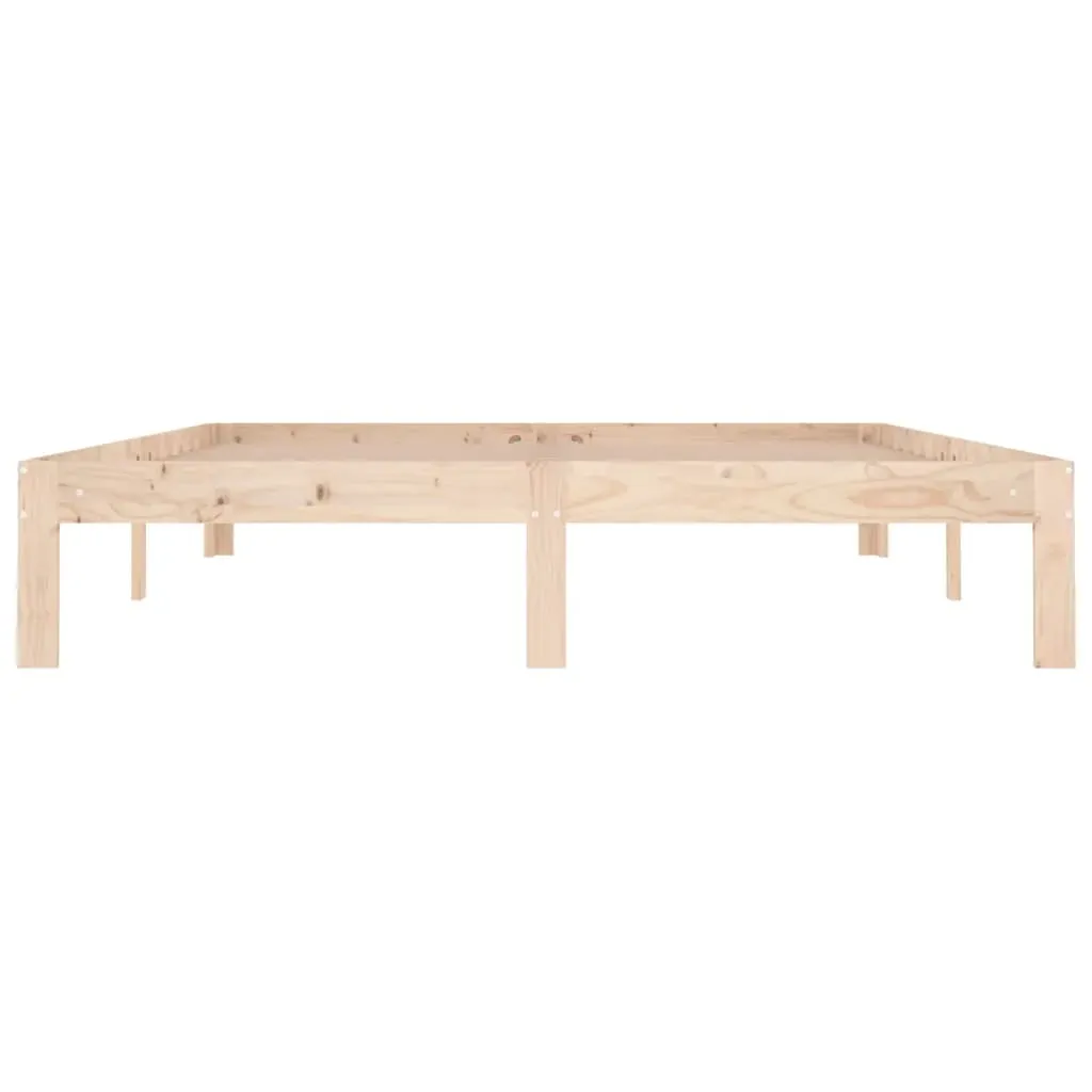 Bed Frame without Mattress Solid Wood 150x200 cm Price