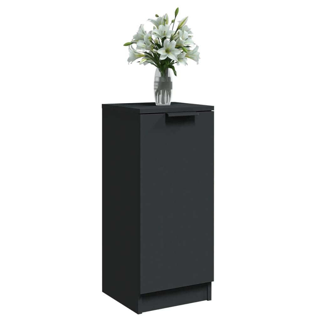 Sideboards 2 pcs Black 30x30x70 cm Engineered Wood Price