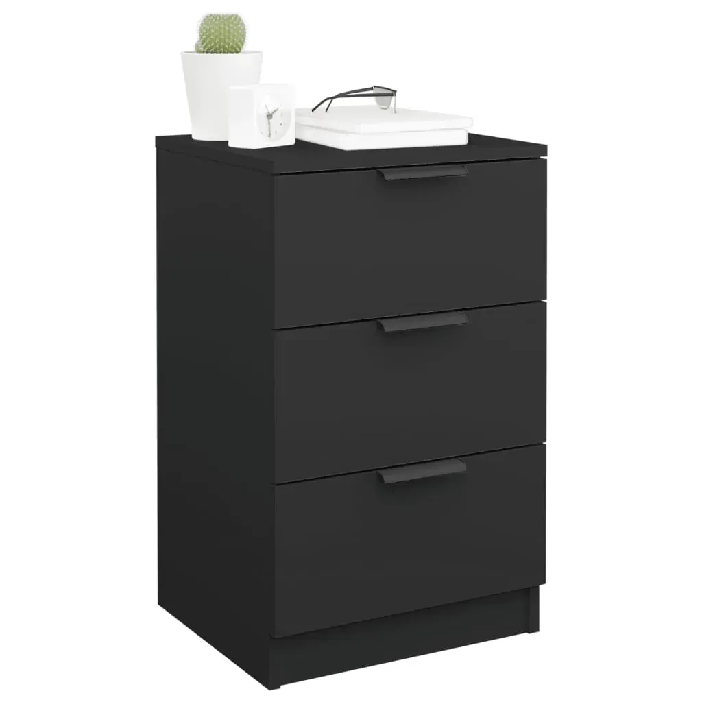 Bedside Cabinets 2 pcs Black 40x36x65 cm Price