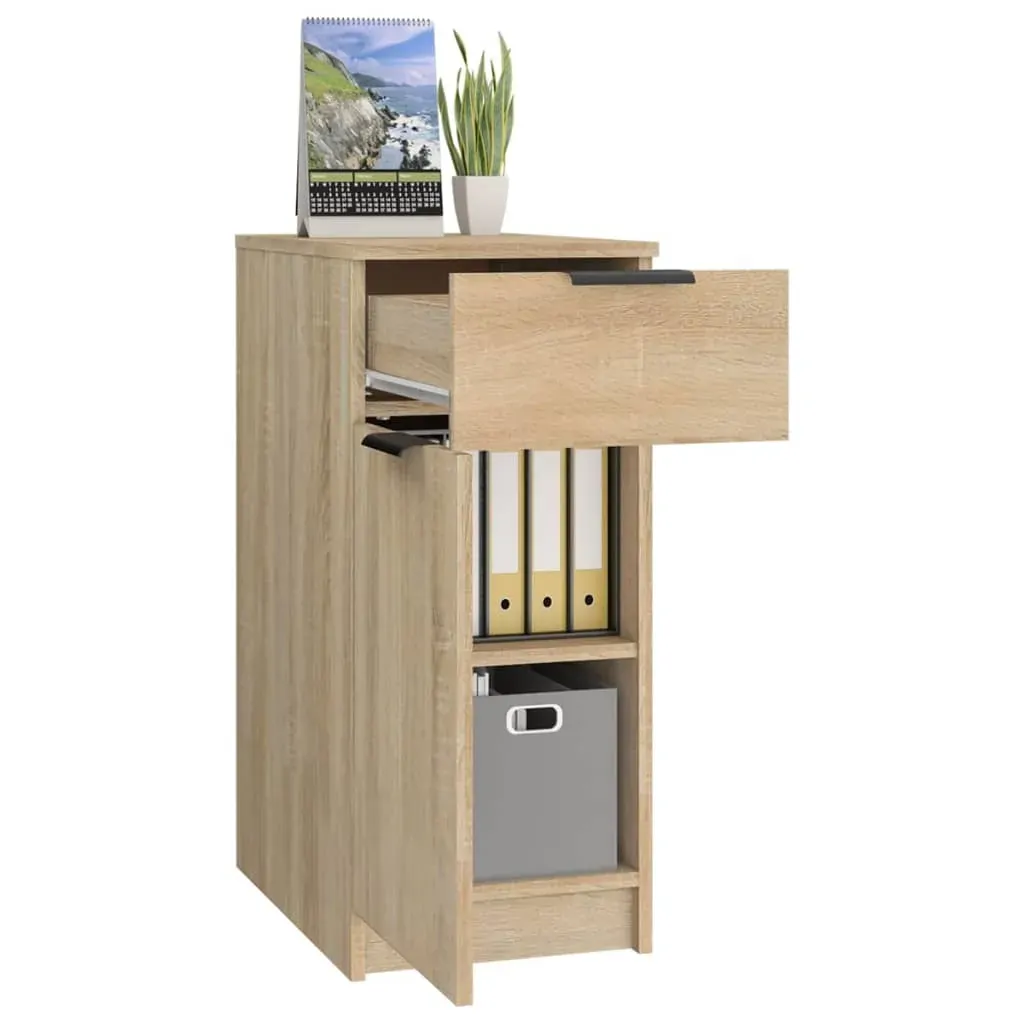 Desk Cabinet Sonoma Oak 33.5x50x75 cm Engineered Wood Price