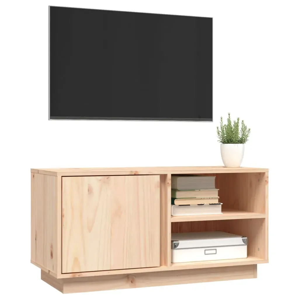 TV Cabinet 80x35x40.5 cm Solid Wood Pine Price