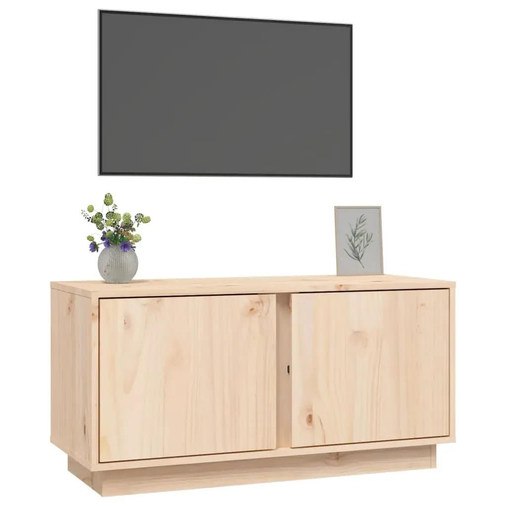 TV Cabinet 80x35x40.5 cm Solid Wood Pine Price