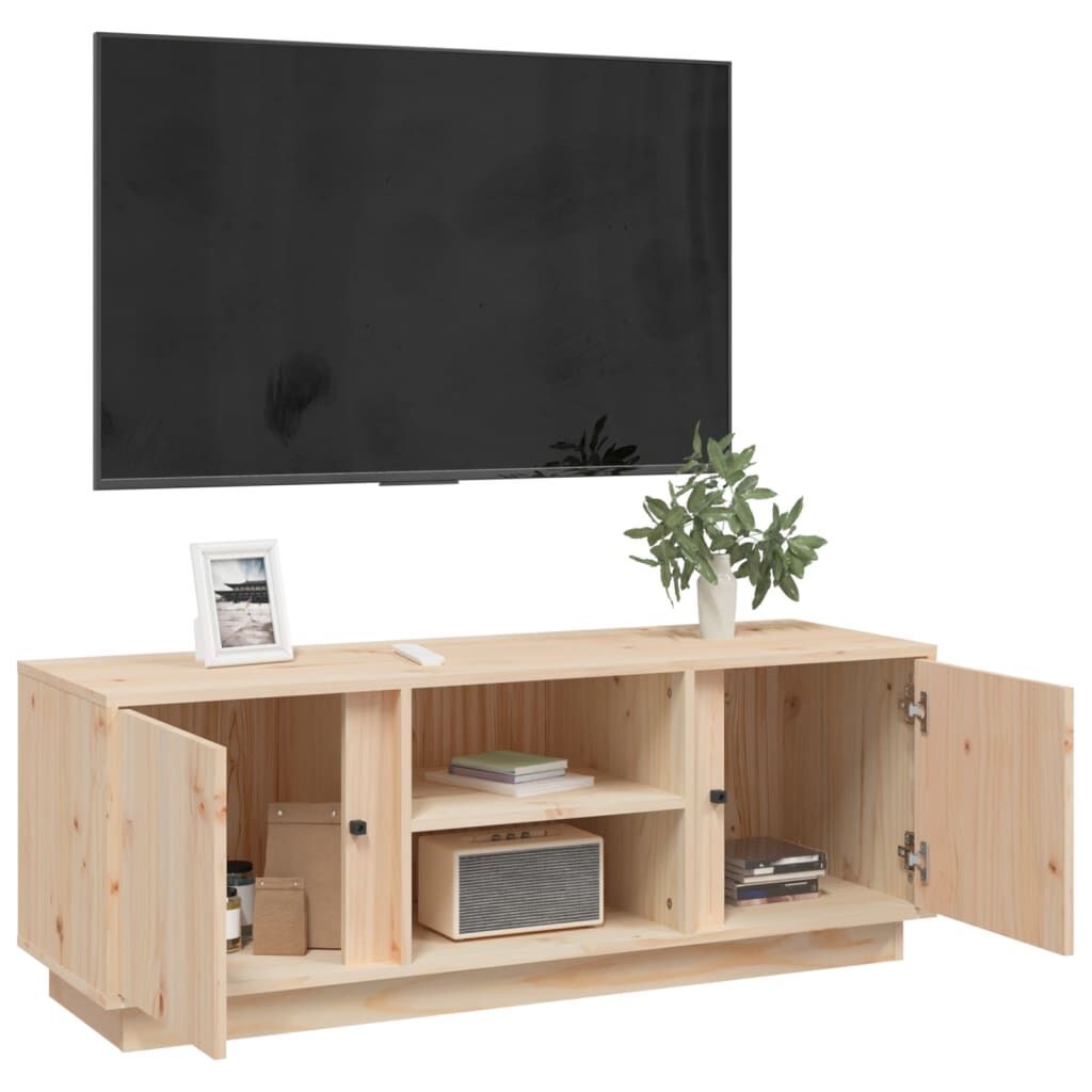 TV Cabinet 110x35x40.5 cm Solid Wood Pine Price