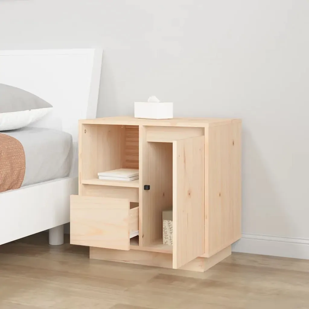 Bedside Cabinets 2 pcs 50x34x50 cm Solid Wood Pine Price