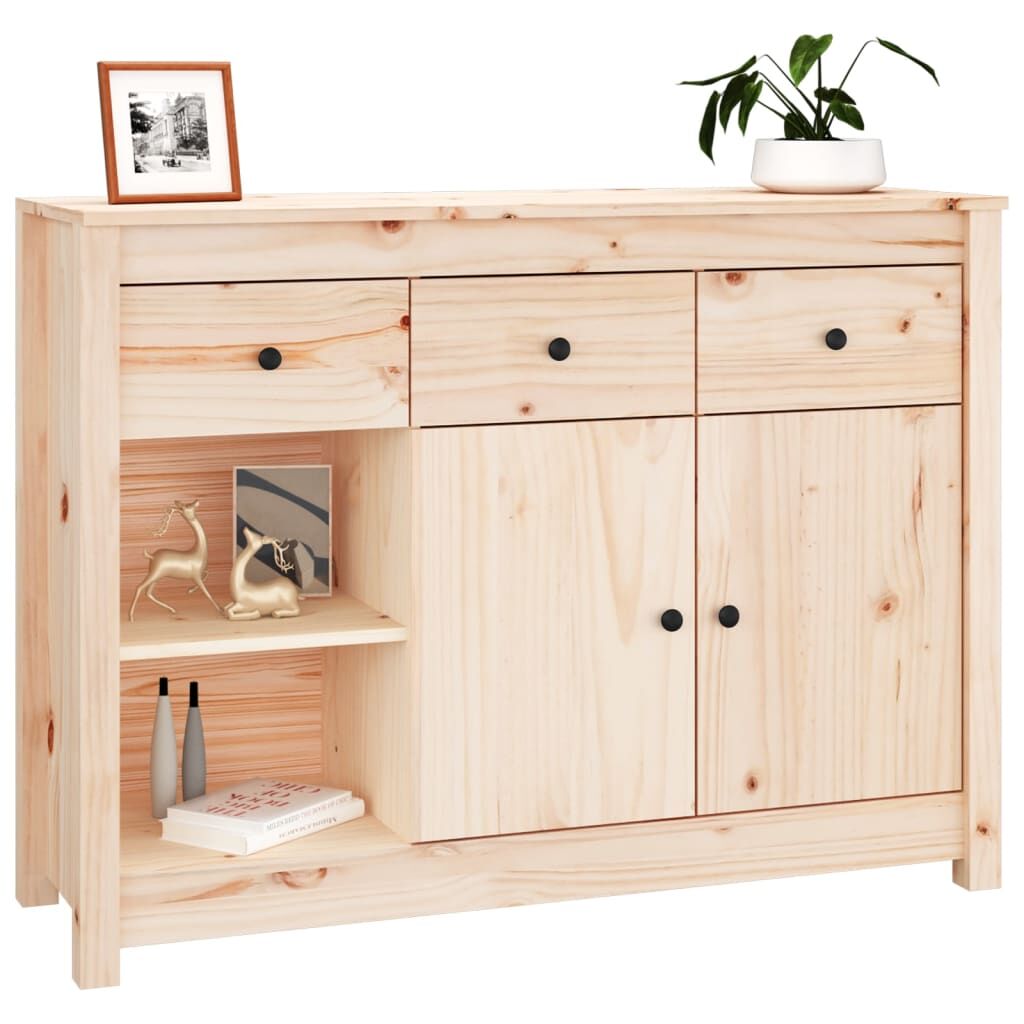 Sideboard 100x35x74 cm Solid Wood Pine Price
