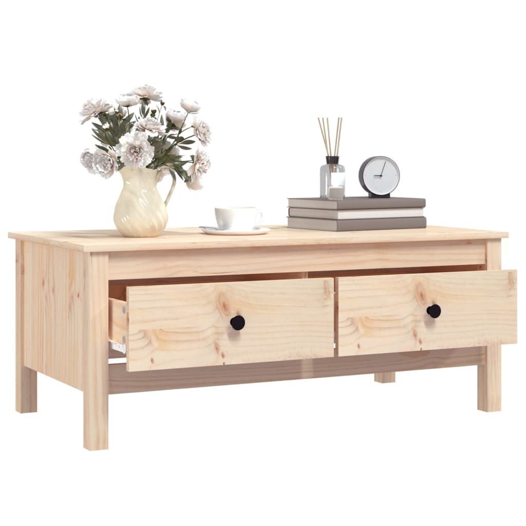 Coffee Table 100x50x40 cm Solid Wood Pine Price