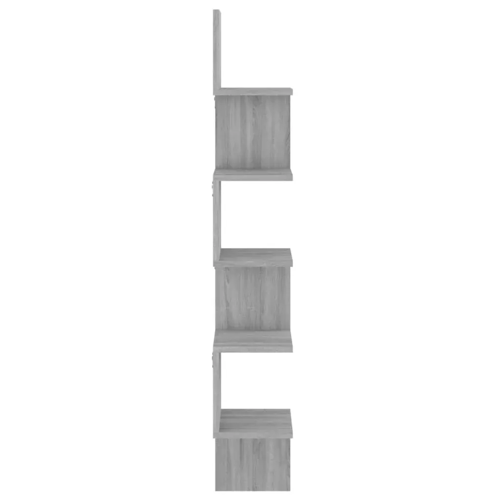 Wall Corner Shelf Grey Sonoma 20x20x127.5 cm Engineered Wood Price