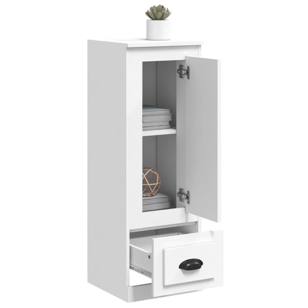 Highboard White 36x35.5x103.5 cm Engineered Wood Price