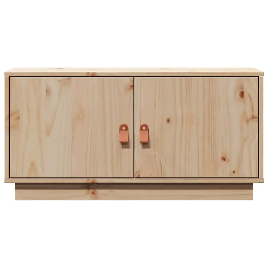 TV Cabinet 80x34x40 cm Solid Wood Pine Price