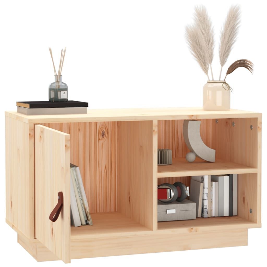 TV Cabinet 70x34x40 cm Solid Wood Pine Price