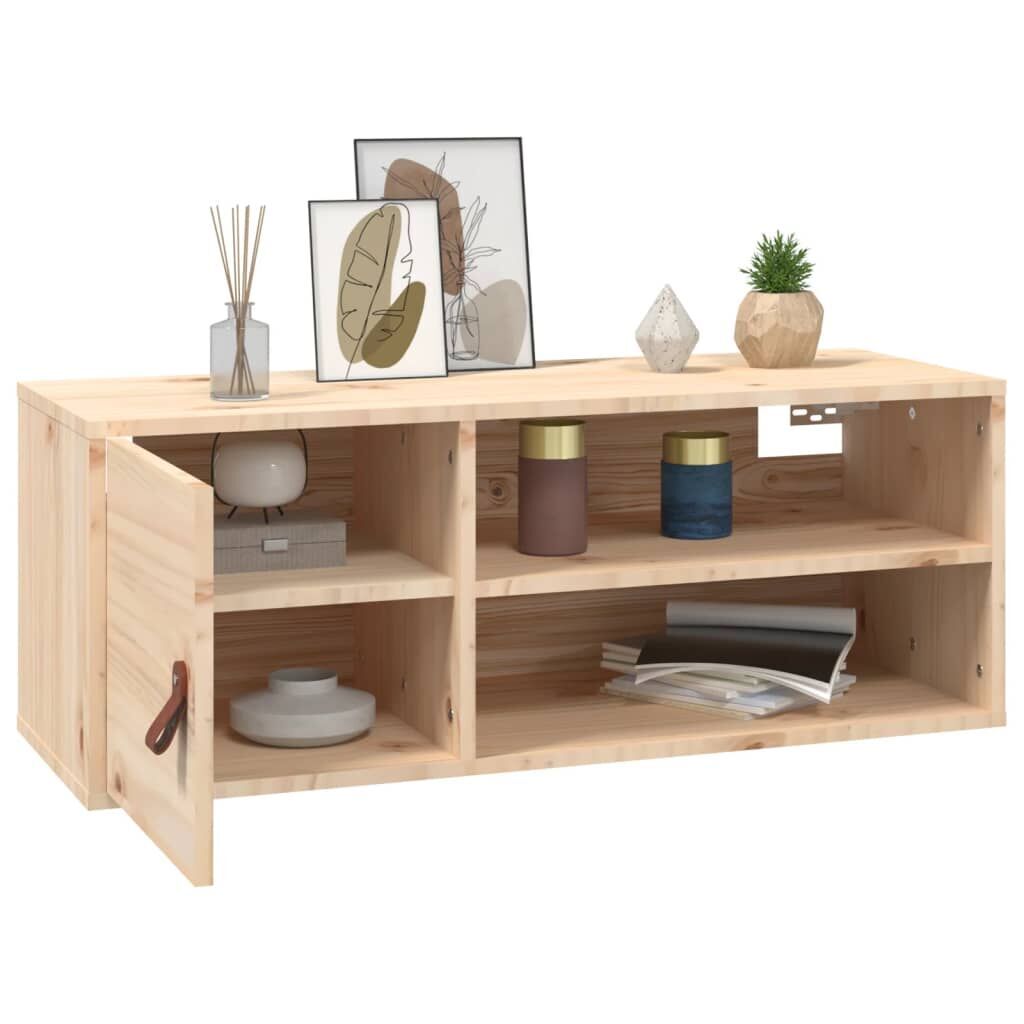 Wall Cabinets 2 pcs 80x30x30 cm Solid Wood Pine Price