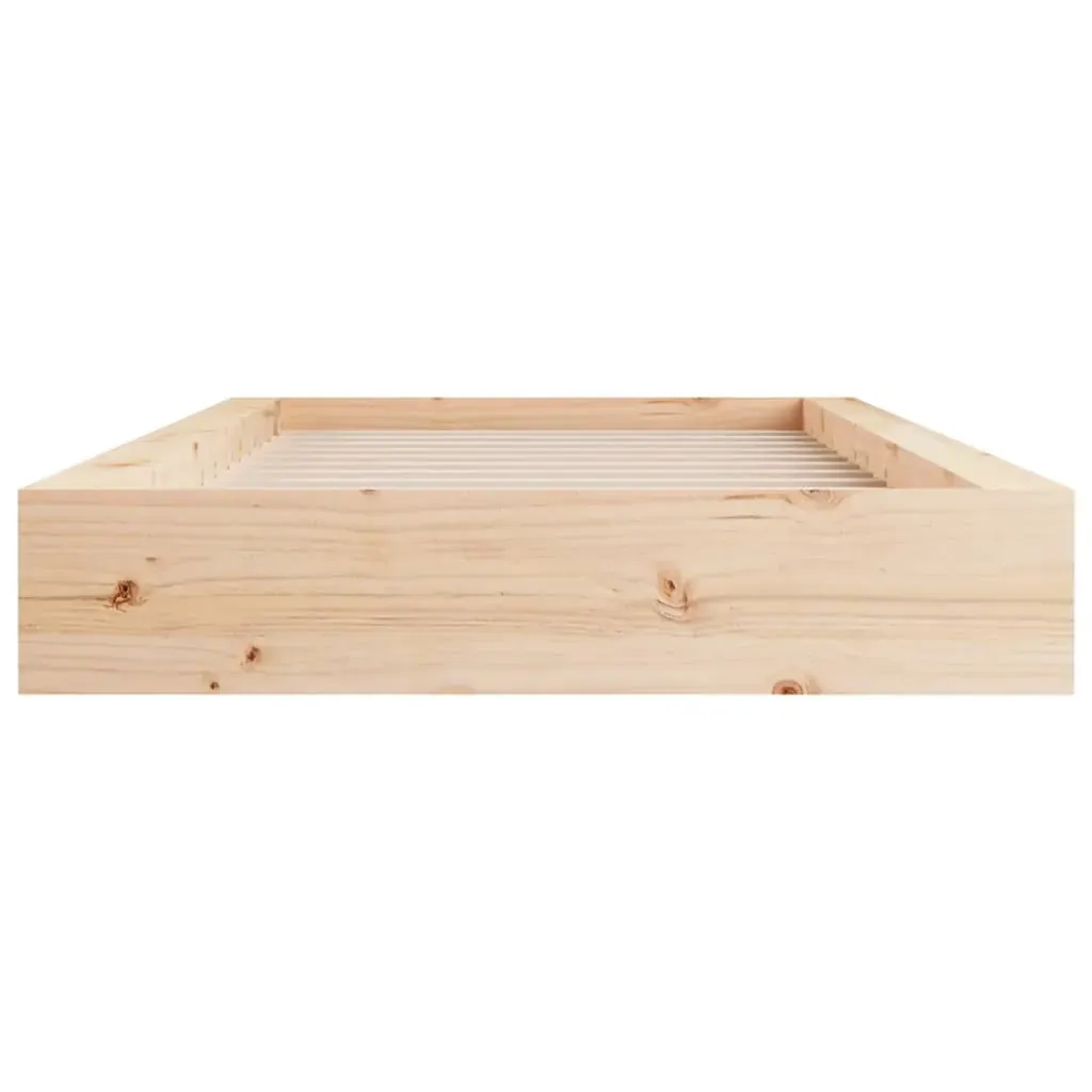 Bed Frame without Mattress 135x190 cm Solid Wood Price