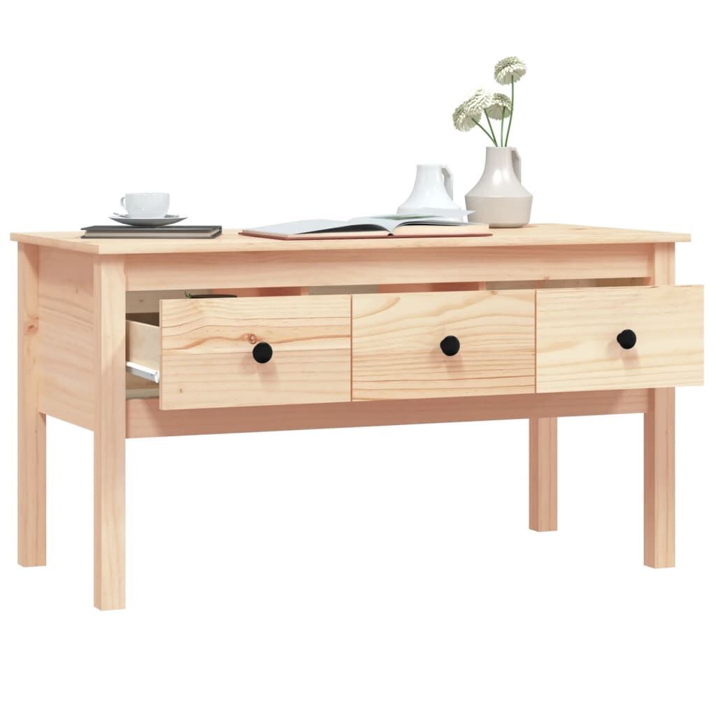 Coffee Table 102x49x55 cm Solid Wood Pine Price