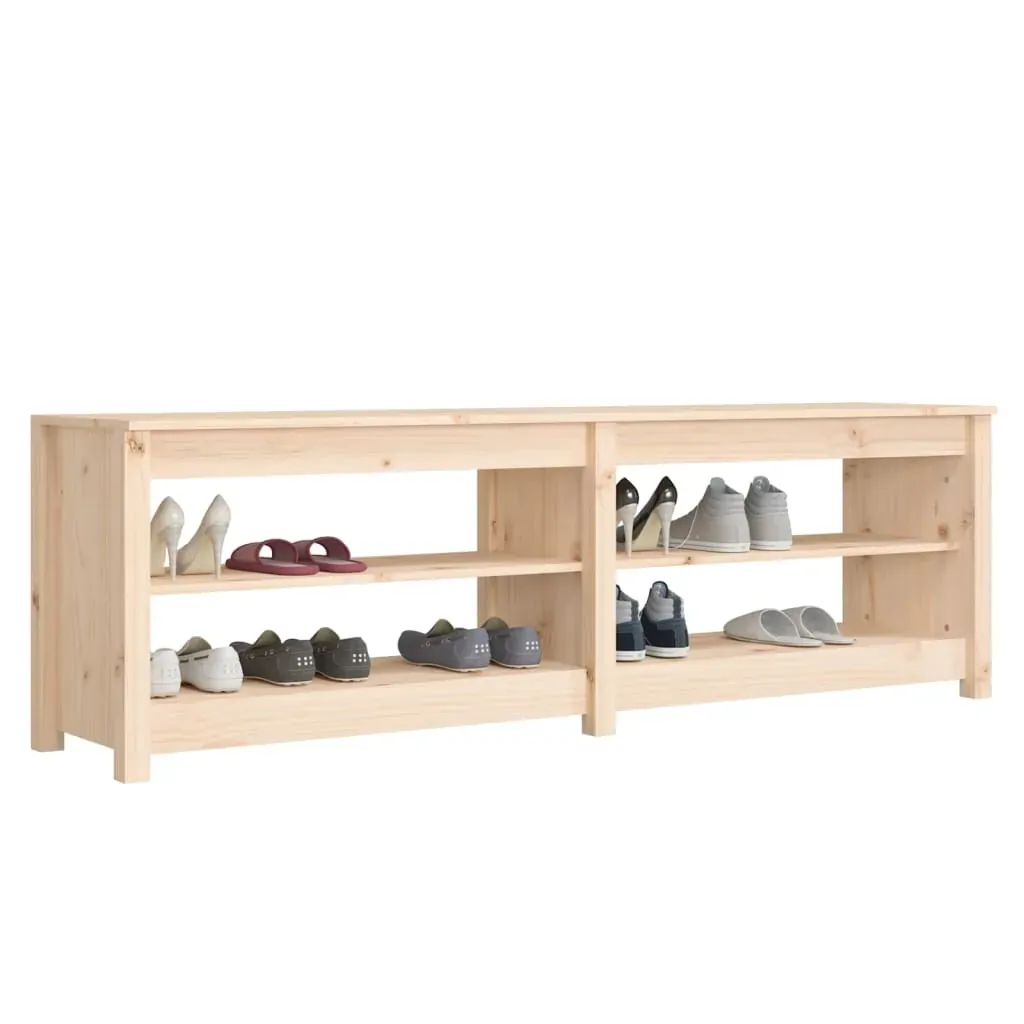 Shoe Bench 160x36.5x50 cm Solid Wood Pine Price