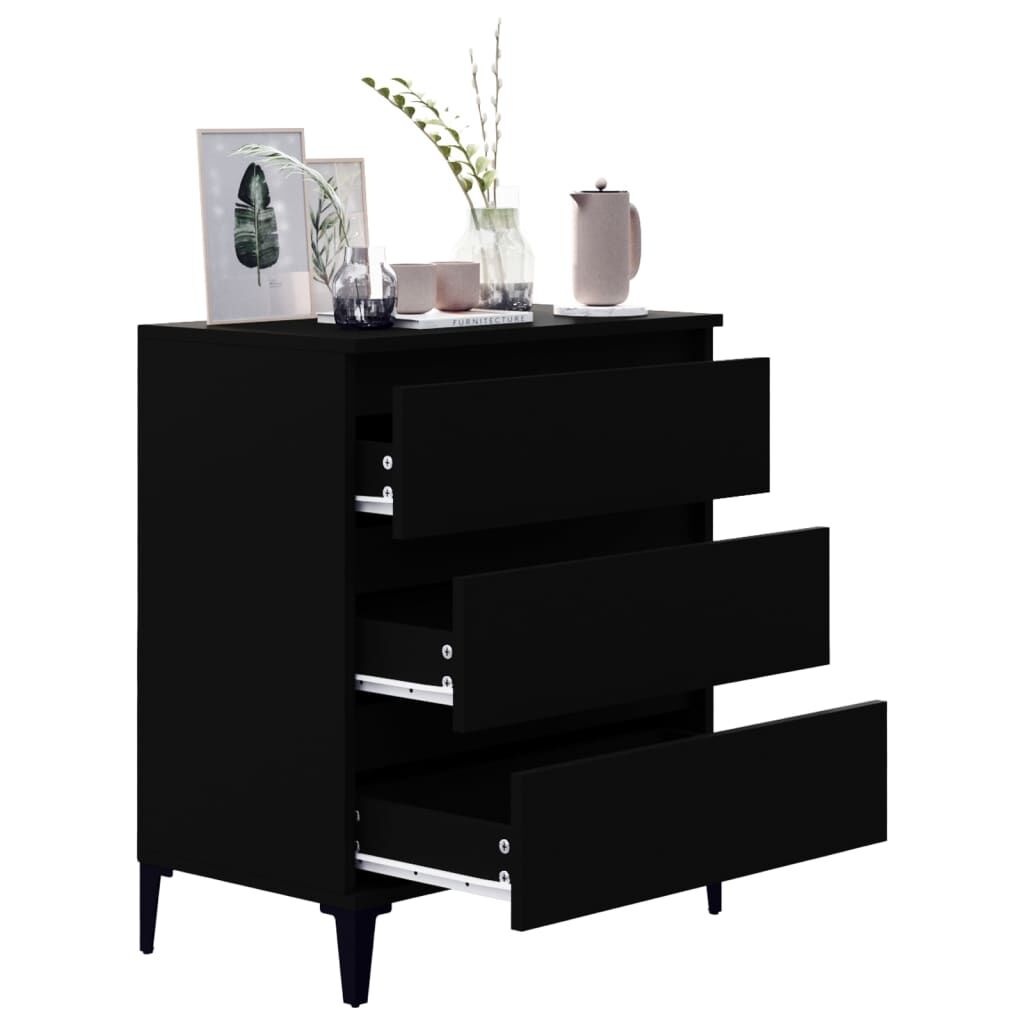 Sideboard Black 60x35x70 cm Engineered Wood Price