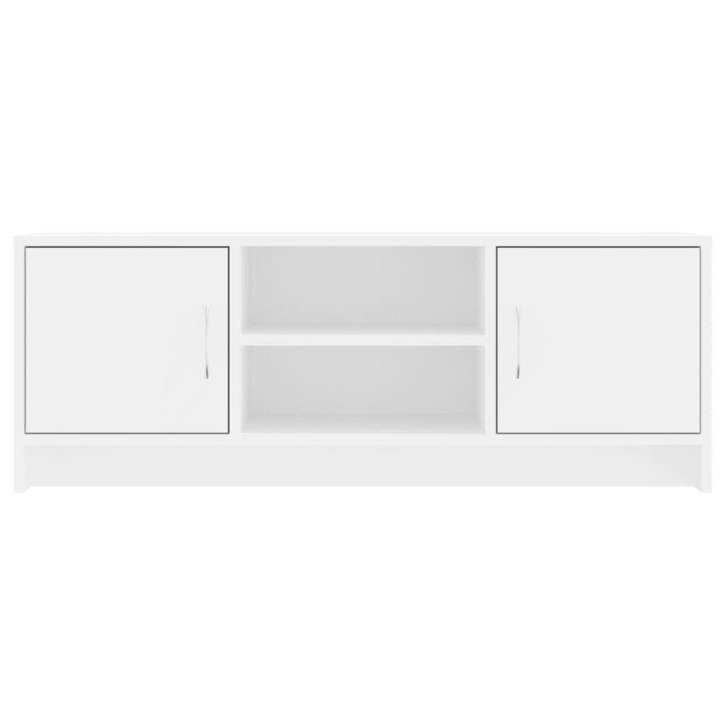 TV Cabinet White 102x30x37.5 cm Engineered Wood Price