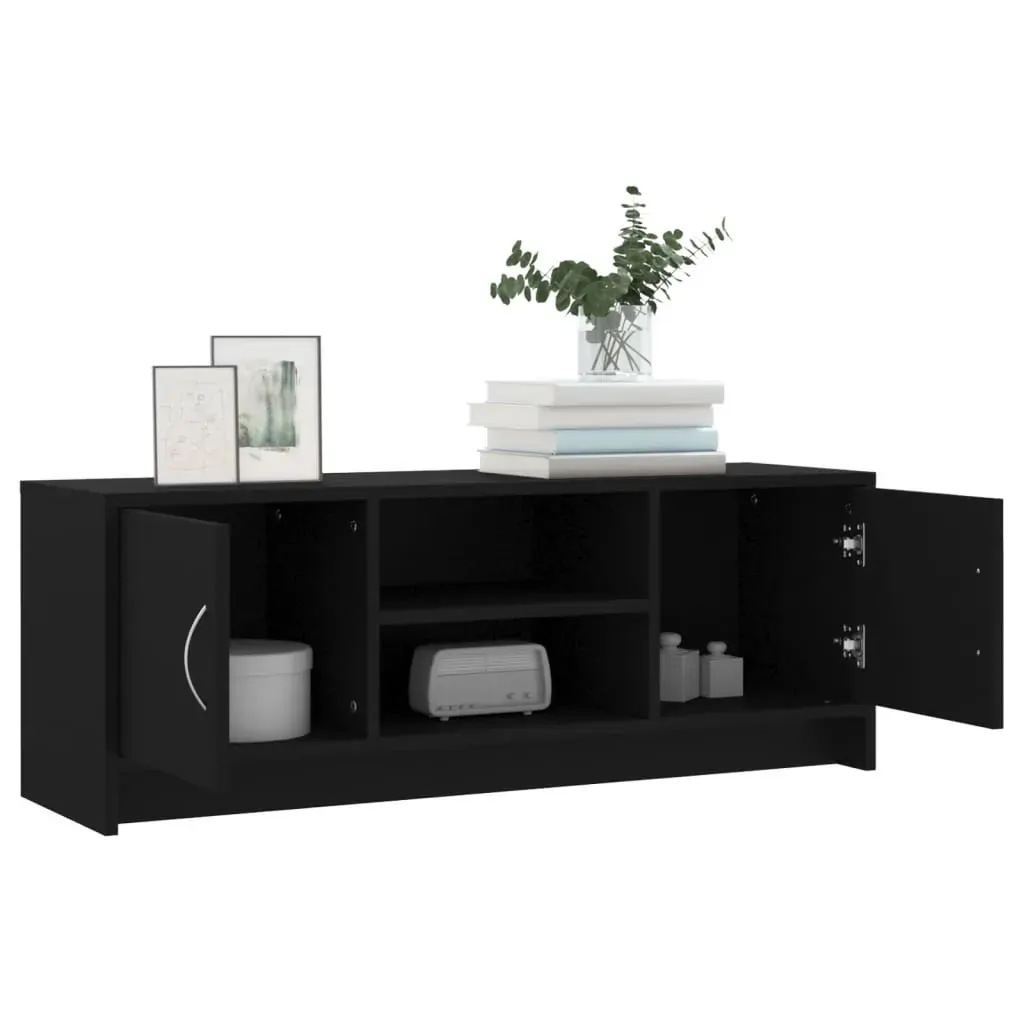 TV Cabinet Black 102x30x37.5 cm Engineered Wood Price