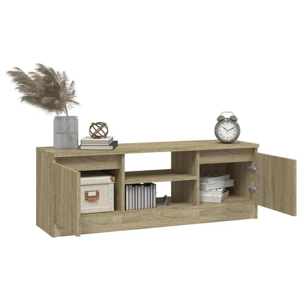 TV Cabinet with Door Sonoma Oak 102x30x36 cm Price