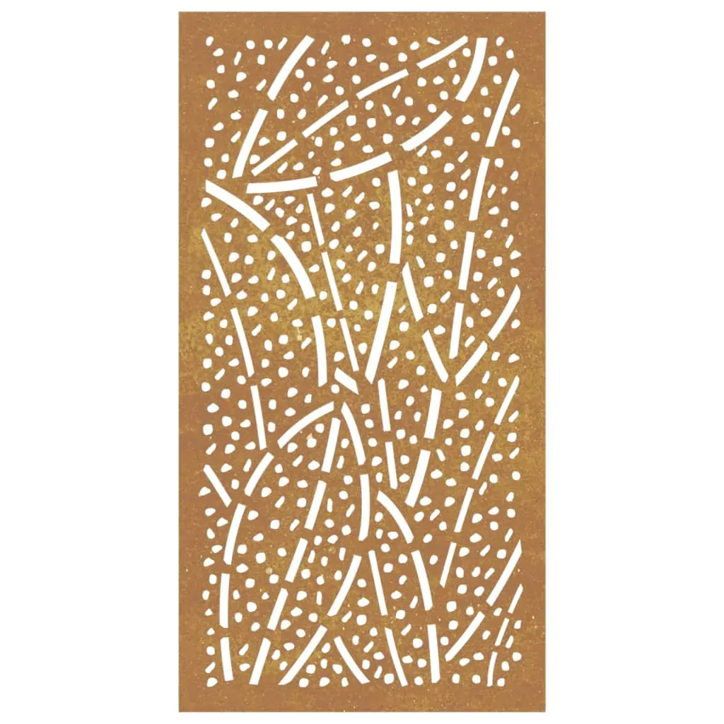 Garden Wall Decoration 105x55 cm Corten Steel Leaf Design Price