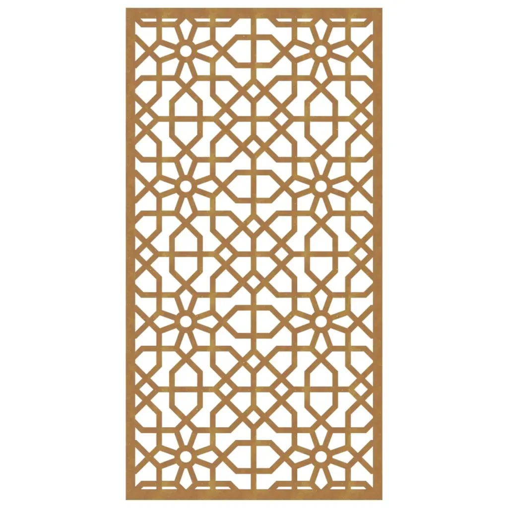 Garden Wall Decoration 105x55 cm Corten Steel Moorish Design Price