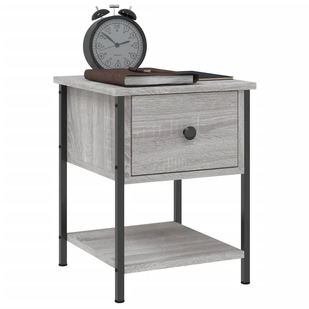Bedside Tables 2 pcs Grey Sonoma 34x35.5x45 cm Engineered Wood Price