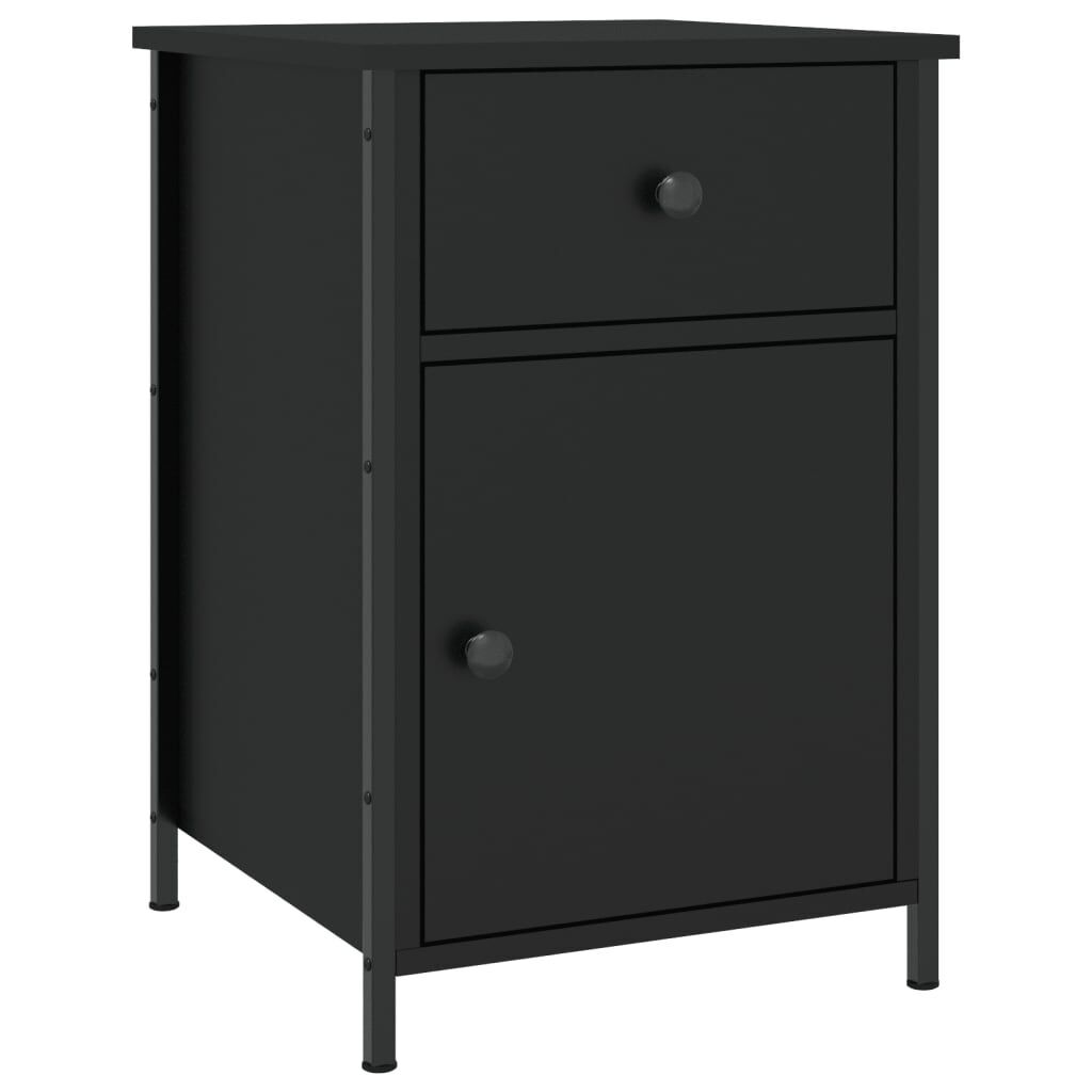 Bedside Cabinets 2 pcs Black 40x42x60 cm Engineered Wood Price