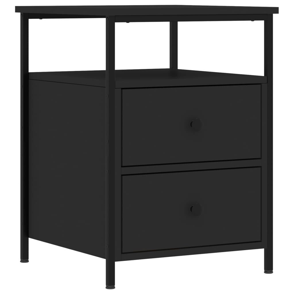 Bedside Cabinets 2 pcs Black 44x45x60 cm Engineered Wood Price