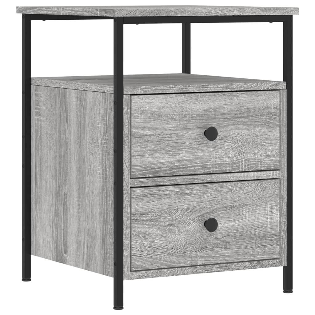 Bedside Cabinets 2 pcs Grey Sonoma 44x45x60 cm Engineered Wood Price